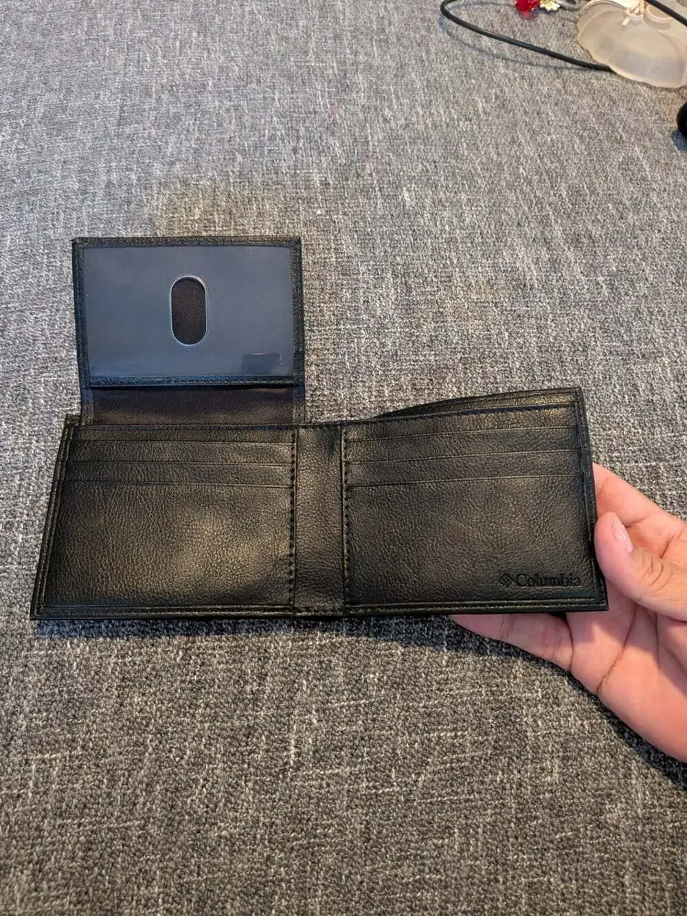Columbia Slimfold Wallet Black Leather